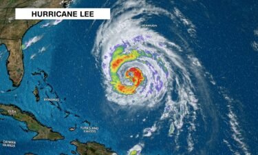 Hurricane Lee began to unleash strong winds on Bermuda September 14