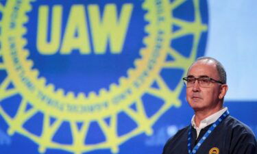 UAW President Shawn Fain chairs the 2023 Special Elections Collective Bargaining Convention in Detroit