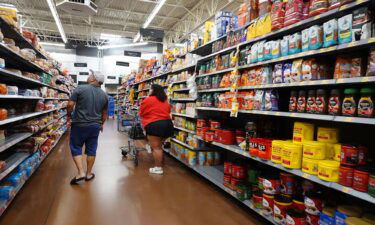 Grocery items are offered for sale at a supermarket on August 9 in Chicago