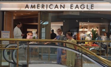 Shoppers ride an escalator at the Westfield San Francisco Centre in April 2022 in San Francisco