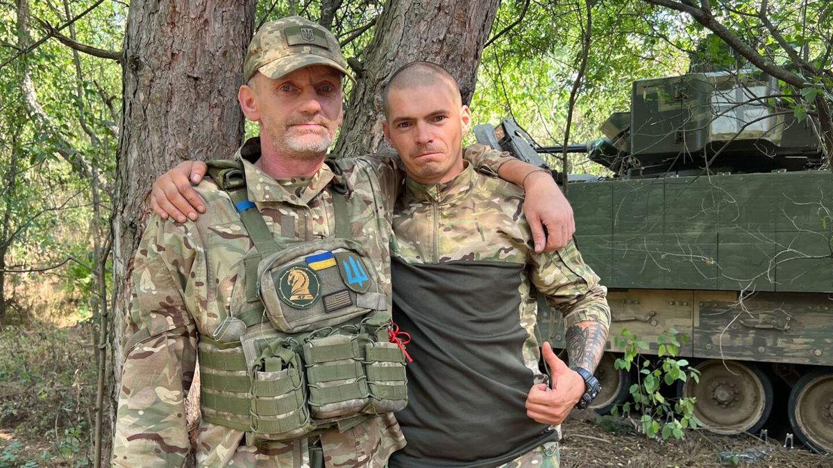 <i>Pierre Bairin/CNN</i><br/>The Ukrainian soldier known by the call sign Karatsupa