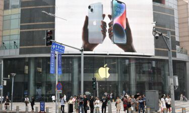 An Apple Inc. store is pictured in Beijing
