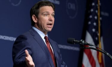Republican U.S. presidential candidate and Florida Gov. Ron DeSantis addresses the Concerned Women for America Legislative Action Committee (CWALAC) on September 15 in Washington