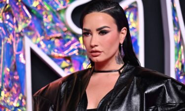 Demi Lovato arrives for the MTV Video Music Awards at the Prudential Center in Newark