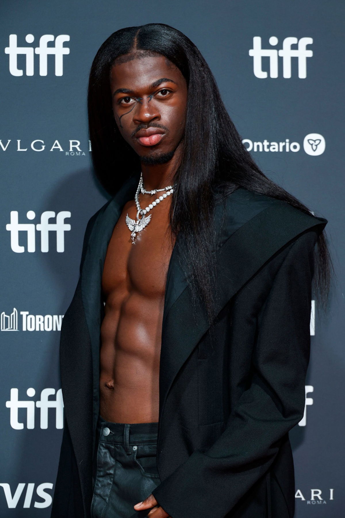 <i>Frazer Harrison/Getty Images</i><br/>Lil Nas X at the Toronto Film Festival premiere of 'Lil Nas X: Long Live Montero' on Saturday.