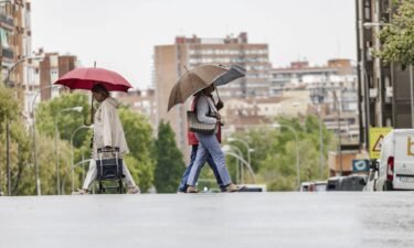 Residents in the Spanish capital of Madrid were bracing for a torrential downpour on September 3.