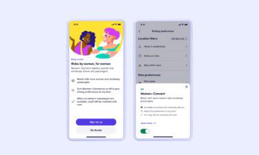 Lyft launched a new feature that matches women and non-binary drivers with drivers of the same gender.