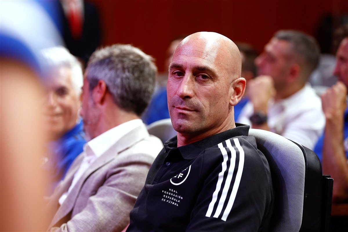 <i>Europa Press Sports/Europa Press/Getty Images</i><br/>Pressure continues to mount on Rubiales ever since he gave an unwanted kiss to soccer star Jennifer Hermoso after Spain won the Women’s World Cup on August 20.