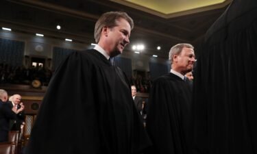 Supreme Court Justice Brett Kavanaugh and Chief Justice John Roberts joined the court's three liberals to reject Alabama's proposed congressional map.