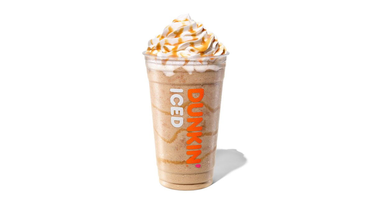 <i>Clint Blowers/Dunkin' Donuts</i><br/>Dunkin's newest pumpkin drink has Munchkins in it.