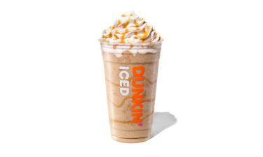 Dunkin's newest pumpkin drink has Munchkins in it.