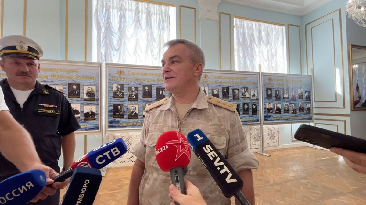 <i>Russian Ministry of Defense</i><br/>A video published Tuesday showed Sokolov appearing to attend a Russian defense ministry meeting.