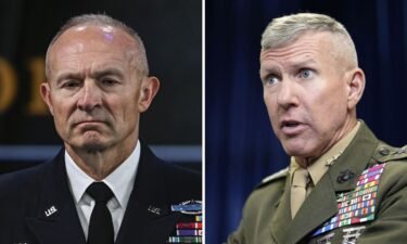 Gen. Randy George and Gen. Eric Smith are pictured in a split image. The Senate voted on September 21 to confirm Gen. Randy George to be chief of staff of the Army – a key vote that follows a monthslong hold of more than 300 military promotions by Republican Sen. Tommy Tuberville of Alabama.
