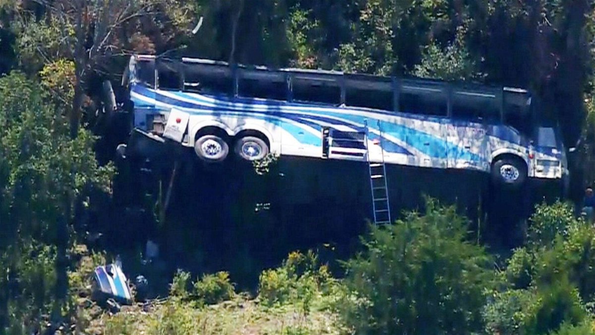 <i>WCBS</i><br/>A bus carrying students from Farmingdale High School in Long Island crashed in Orange County New York on Thursday
