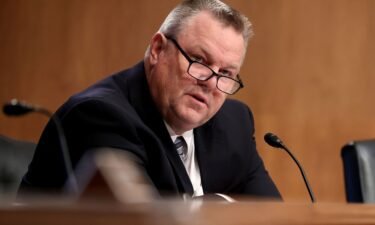Sen. Jon Tester (D-MT) questions witnesses during a Senate Homeland Security and Governmental Affairs Committee hearing on August 5