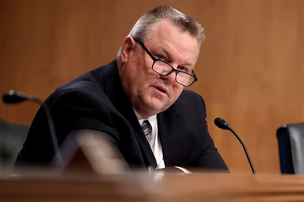 <i>Chip Somodevilla/Getty Images</i><br/>Sen. Jon Tester (D-MT) questions witnesses during a Senate Homeland Security and Governmental Affairs Committee hearing on August 5