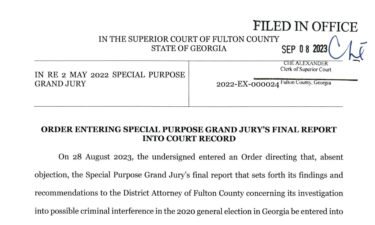 A Georgia state judge released the full final report of the special grand jury that investigated Donald Trump and his allies’ attempts to overturn the 2020 election in Georgia.