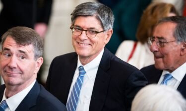 Former Treasury Secretary Jacob Lew attends the official White House portrait unveiling ceremony for President Barack Obama and former first lady Michelle Obama in the East Room of the White House on Wednesday