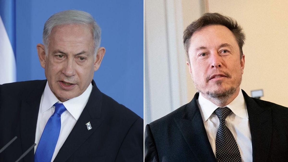 <i>Sean Gallup/Stefani Reynolds/AFP/Getty Images</i><br/>Israeli Prime Minister Benjamin Netanyahu is set to meet with Elon Musk Monday.