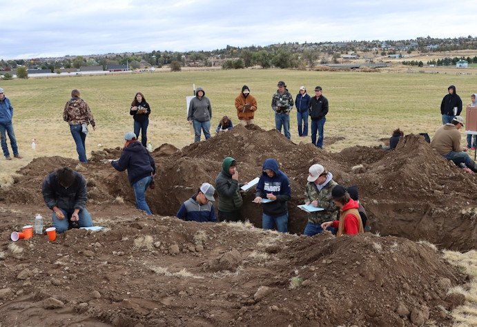 Madras High hosted the Central Oregon District FFA Soils Competition, testing about 70 students from several districts about their soil science skills and knowledge 