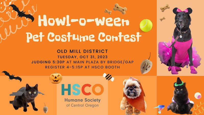 ‘Howl-o-ween’ Pet Costume Contest returns to Bend’s Old Mill