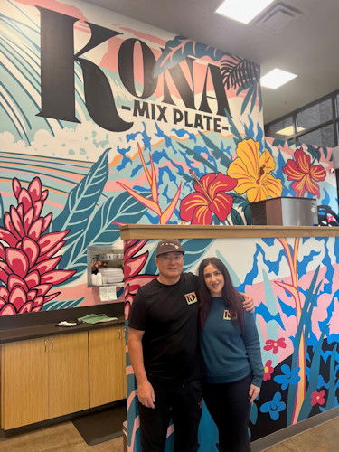 Kona Mix Plate owners Ricky Kim and his daughter, Christina Kim were 'blown away' by generous community outpouring of support for Maui Strong fundraiser