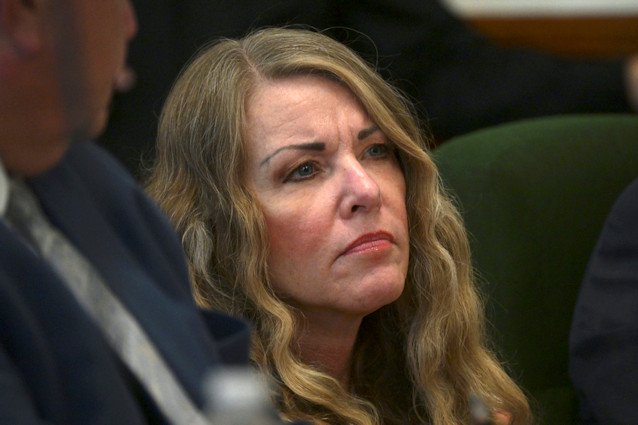 Lori Vallow Daybell sits during her sentencing hearing at the Fremont County Courthouse in St. Anthony, Idaho, July 31