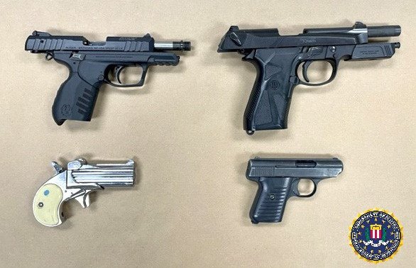 Four of 25 guns seized during multi-state FBI operation