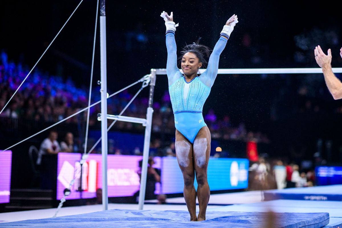<i>Matthias Hangst/Getty Images</i><br/>Biles took a break from competition following Tokyo 2020 after suffering from a mental block.