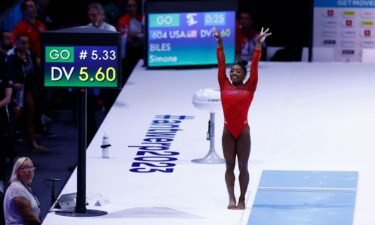 A day after winning a sixth all-around title to become the most decorated gymnast in history
