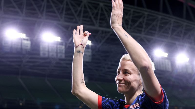 <i>Steven Bisig/USA Today/Reuters</i><br/>The crowd displayed many tributes for Rapinoe.