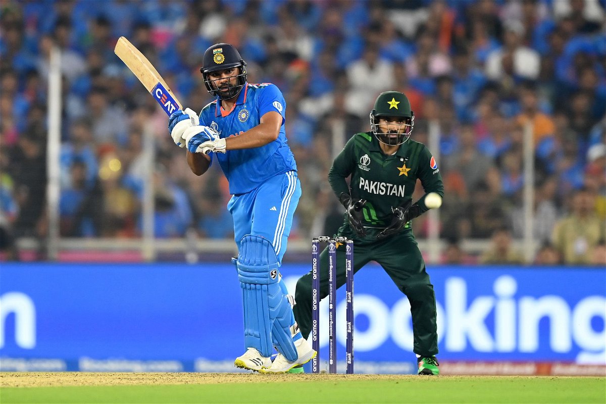 <i>Alex Davidson/ICC/Getty Images</i><br/>Rohit Sharma led his side to victory.