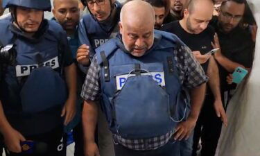 Al Jazeera's Gaza bureau chief Wael Al-Dahdouh is seen mourning the loss of his family members who were killed in a strike on October 25.