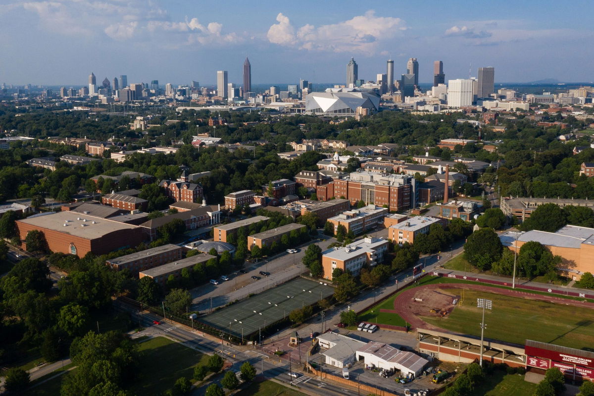 <i>Elijah Nouvelage/Bloomberg/Getty Images</i><br/>Morehouse College announced it has partnered with the Debt Collective