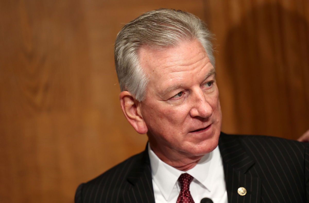 <i>Kevin Dietsch/Getty Images</i><br/>Republican Sen. Tommy Tuberville of Alabama in Washington on October 18