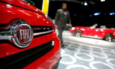 A Fiat car is on display at the North American International Auto Show in Detroit