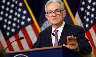 Federal Reserve Board Chairman Jerome Powell speaks during a news conference after a Federal Open Market Committee meeting on September 20
