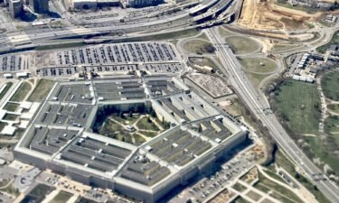 The Pentagon is seen here in this aerial photograph taken on March 8. Twenty four US military personnel sustained minor injuries from drone and rocket attacks on coalition military bases in Iraq and Syria on October 18.
