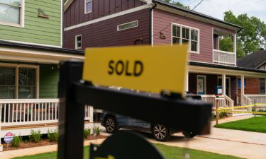 A sign outside a home for sale in Atlanta