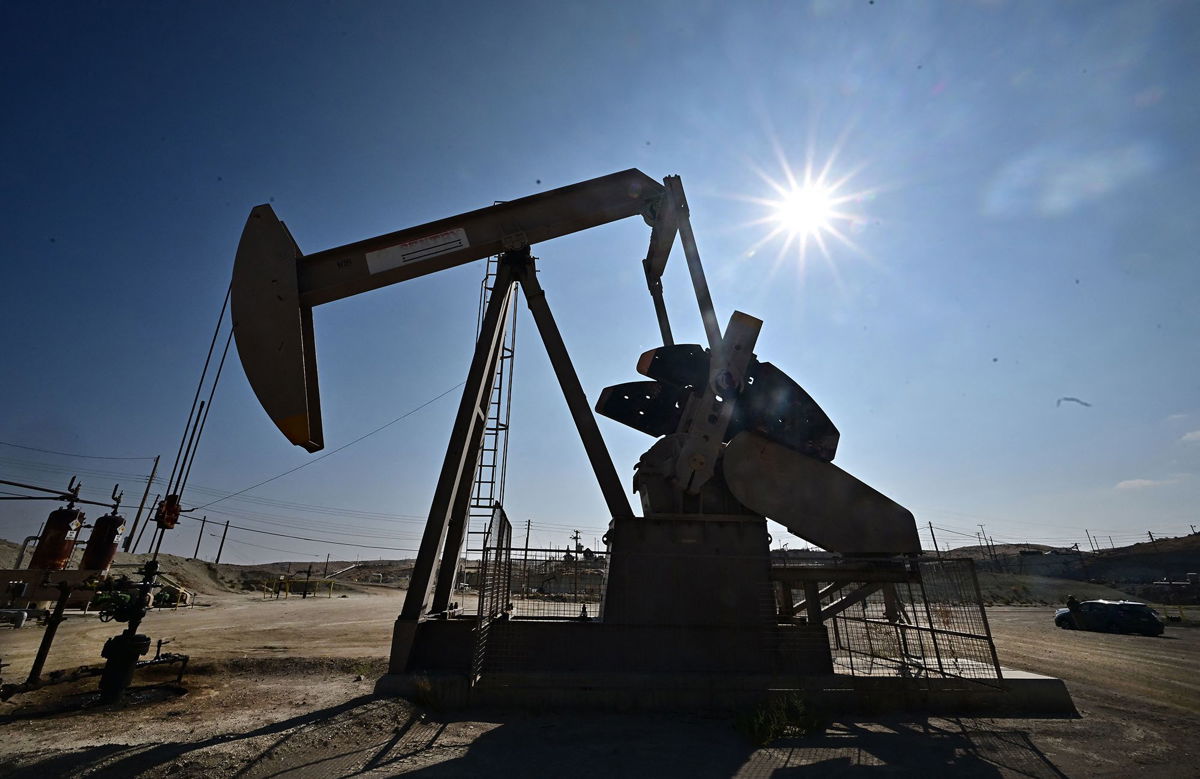 <i>Frederic J. Brown/AFP/Getty Images</i><br/>Oil prices are in free-fall mode. Pictured is a working oil pumpjack on the outskirts of Taft in Kern County