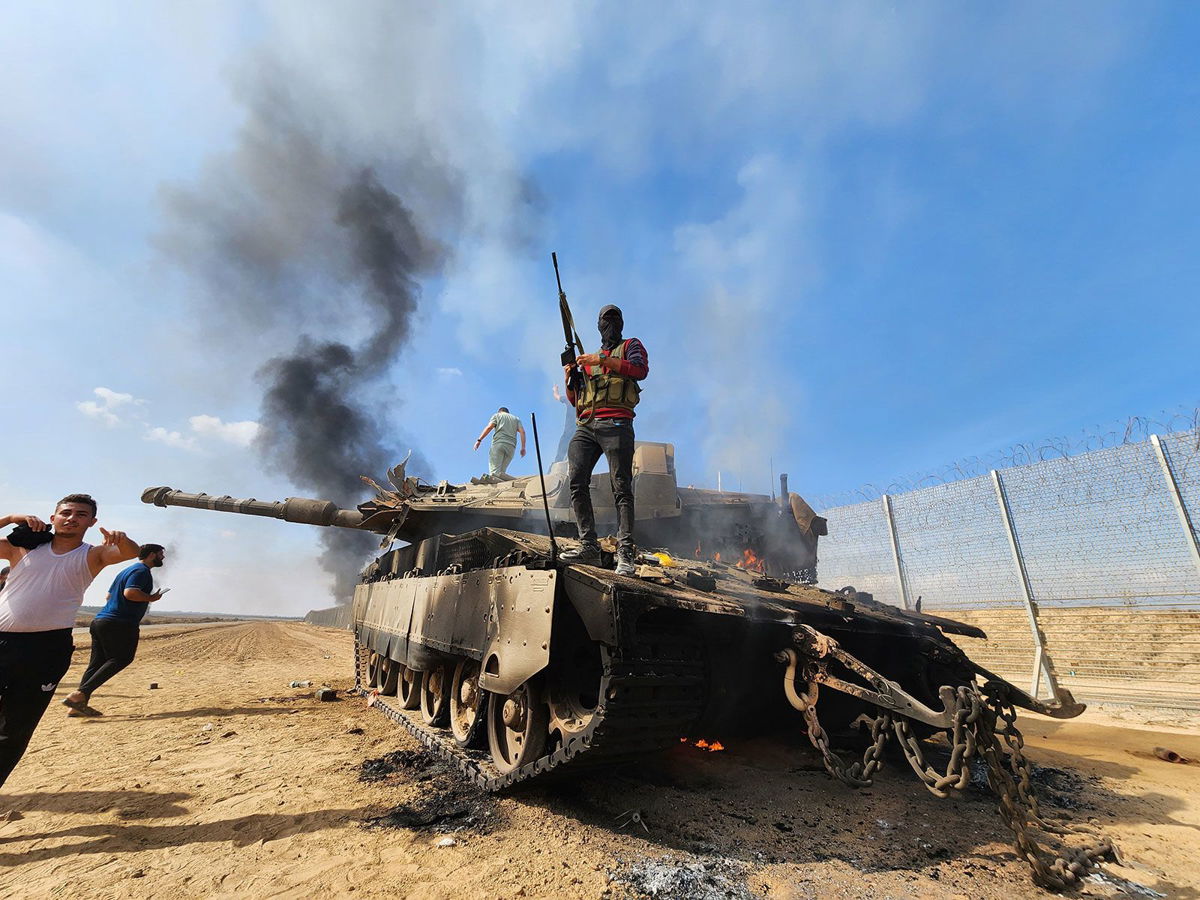 <i>Hani Alshaer/Anadolu Agency/Getty Images</i><br/>Hamas' armed wing