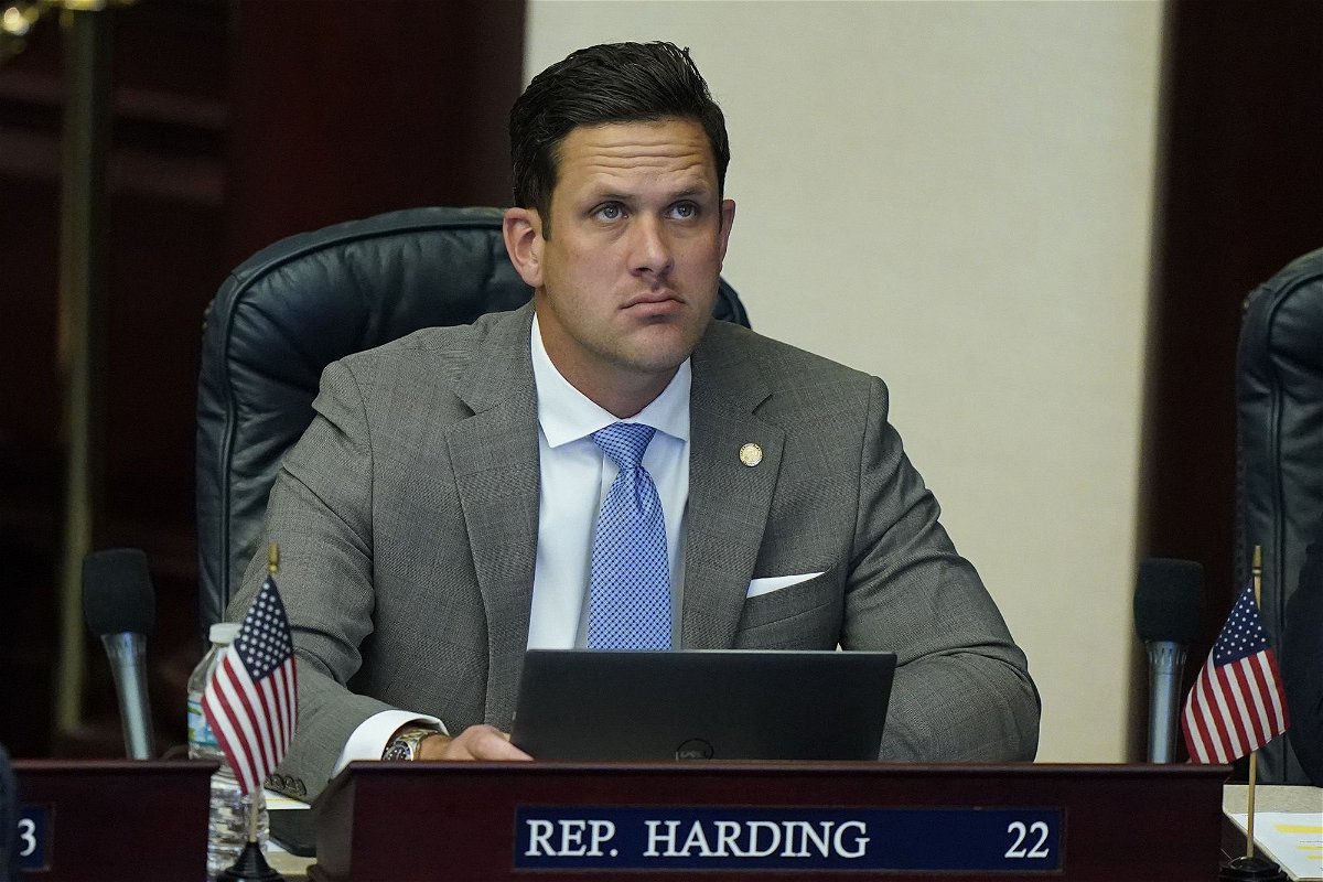 <i>Wilfredo Lee/AP</i><br/>Florida Rep. Joe Harding looks up during a legislative session at the Florida State Capitol on March 7