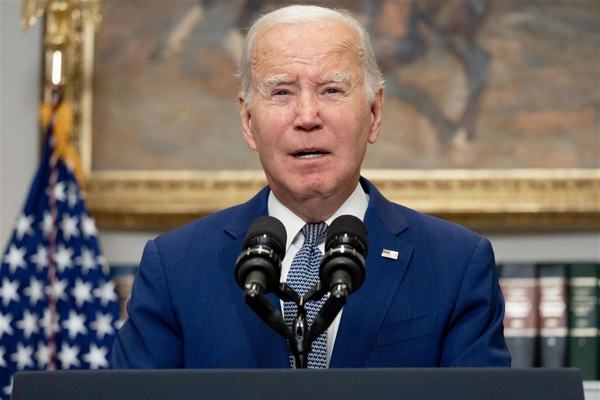 <i>Saul Loeb/AFP/Getty Images</i><br/>President Joe Biden delivers remarks at the White House on October 1