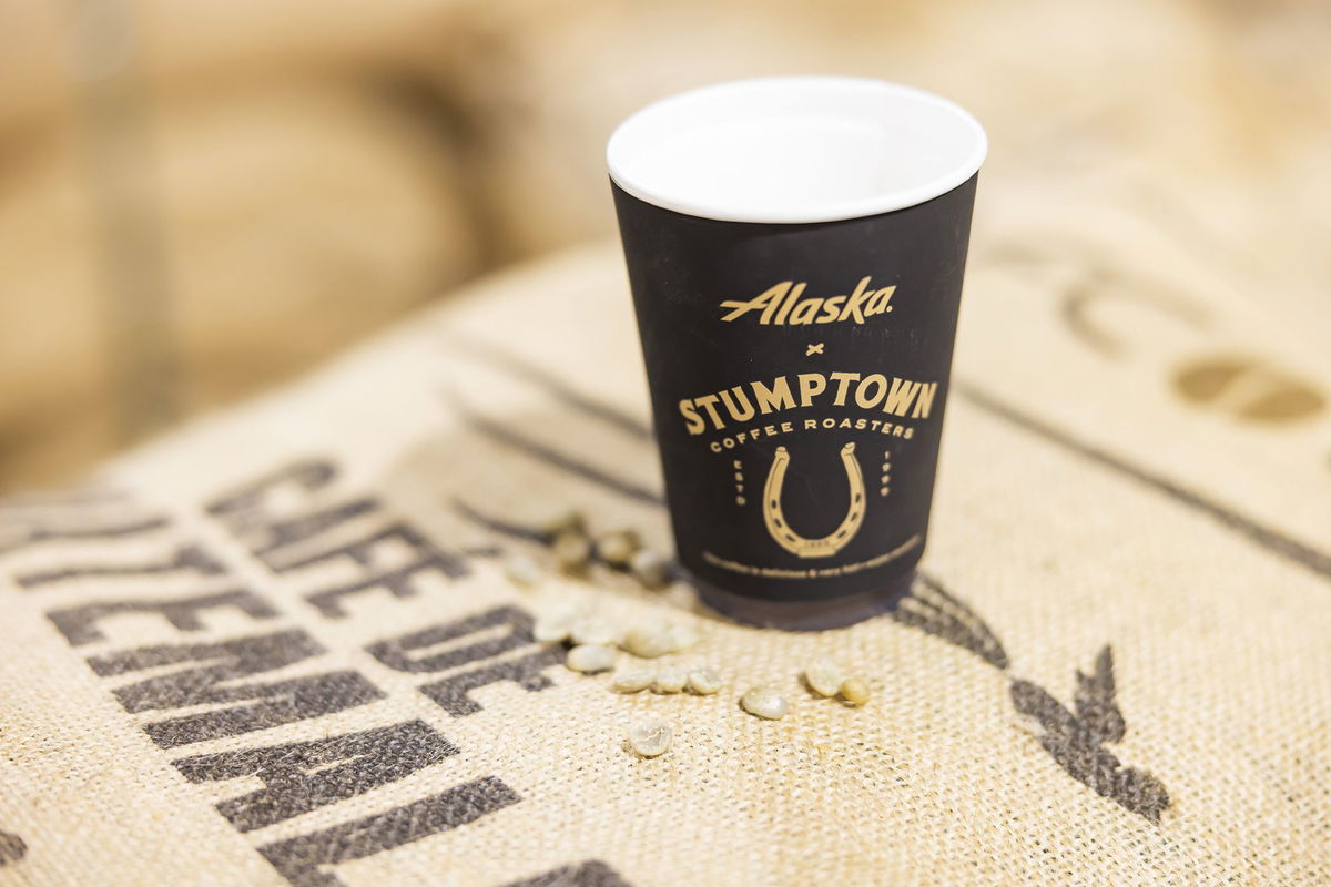 <i>Alaska Airlines</i><br/>Alaska Airlines is making a custom coffee.