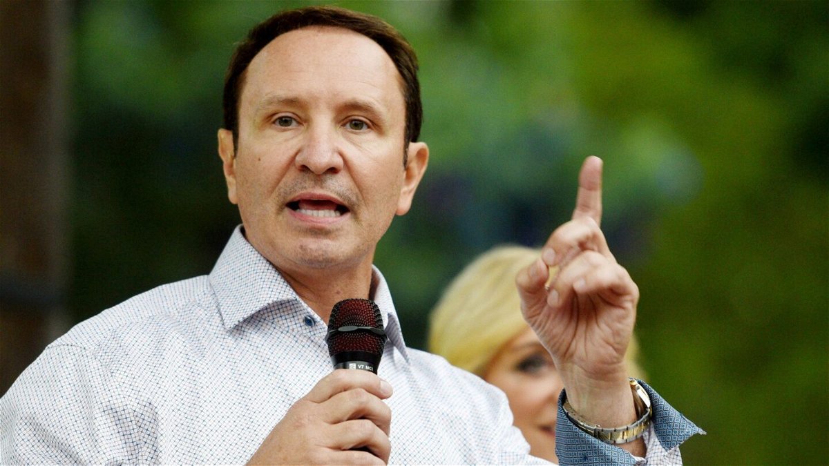 <i>Henrietta Wildsmith/The Times/USA Today Network</i><br/>Louisiana gubernatorial candidate Jeff Landry is seen at a campaign event in Bossier City on September 13.