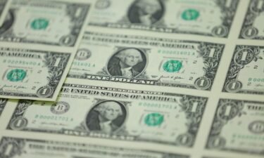 Dollar notes with the signature of US Treasury Secretary Janet Yellen are unveiled on December 8