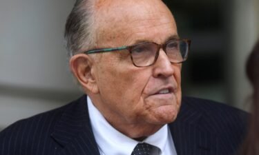 Former New York City Mayor Rudy Giuliani exits U.S. District Court at the federal courthouse in Washington