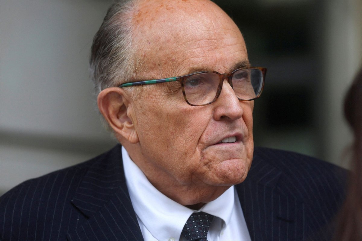 <i>Leah Millis/Reuters</i><br/>Former New York City Mayor Rudy Giuliani exits U.S. District Court at the federal courthouse in Washington