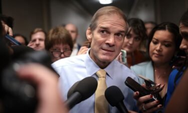 Rep. Jim Jordan speaks to reporters at the Longworth House Office Building on October 13