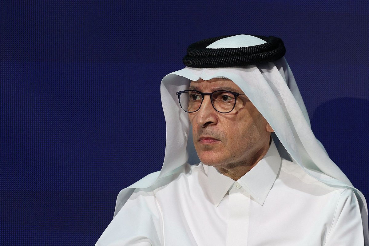 <i>Giuseppe Cacace/AFP/Getty Images</i><br/>Akbar Al Baker is resigning as chief executive of Qatar Airways. Al Baker is pictured here in Doha in November 2022.